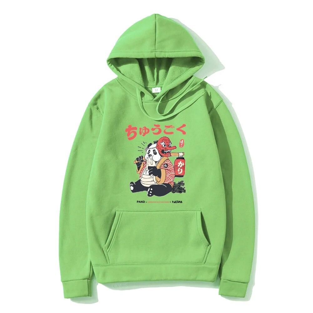 Hip Hop Harajuku Unisex's Hoodies Japanese Kanji Cartoon Hoodie Autumn Winter Funny Hooded Street Style Casual Sweatshirt Clothing