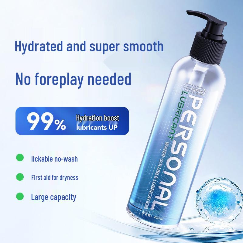 Fruity Hyaluronic Acid Body Lubricant, Water-Soluble 200ml, Large Capacity for Adult Use
