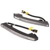 2pcs Car Daytime Running Light LED White   Yellow Front Bumper Turn Signal Lamp Universal