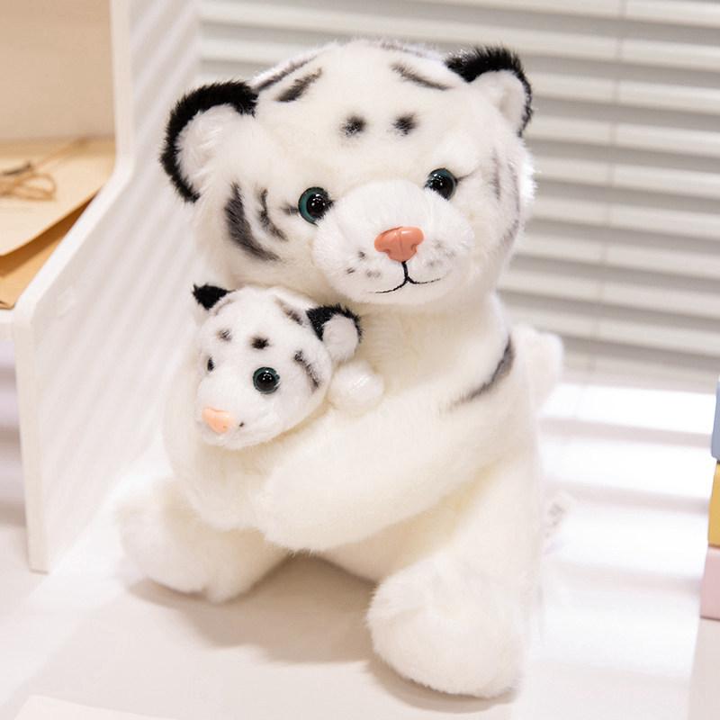 Plush Tiger Children Backpack With Hand Puppet For Early Education And Parenting Play