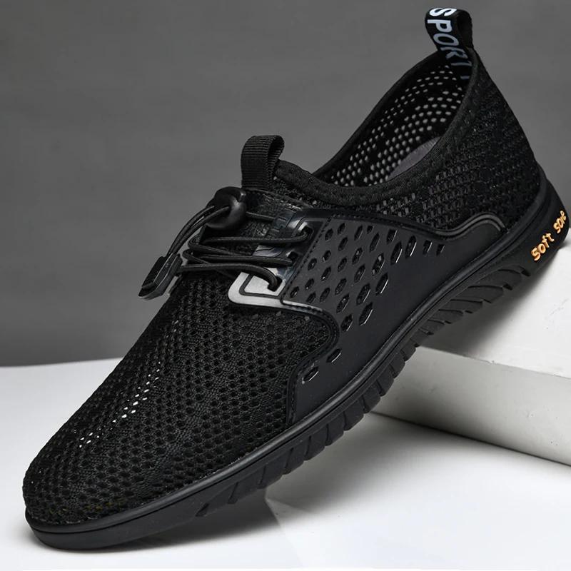 Fashion New Spring Summer Mens Casual Shoes New Comfort Mesh Breathable Sneakers High Quality Men Shoes Zapatos Hombre Plus Size 37-47