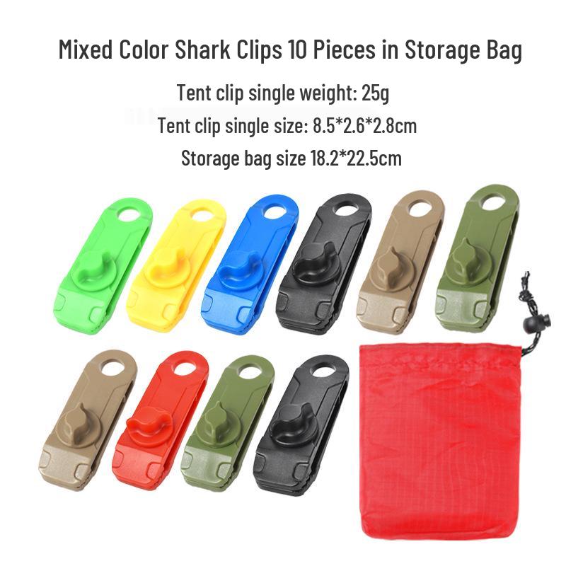 Εξωτερικό Κλιπ Καρχαρία για Κάμπινγκ: Αντιανεμικοί Γάντζοι Σκηνής & Σημεία Έλξης Τέντας