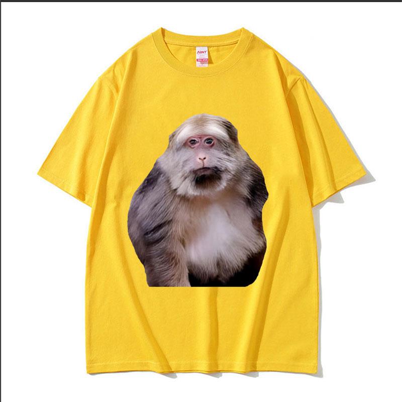 Funny Xing Xing Monkey Meme Graphic T Shirt Men's Women High Quality Cotton Tee Shirt Retro Fashion Oversized T-shirt Streetwear