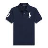 Camisa Polo Masculina com Bordado Big Pony Verão Manga Curta Camiseta Business