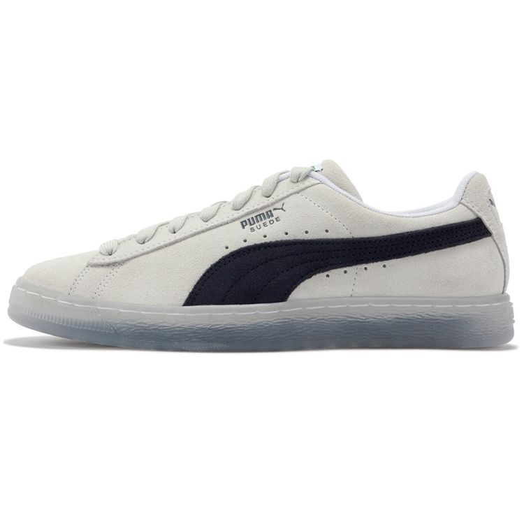 Puma Suede Translucent Unisex White Black 383894-03 EU 45