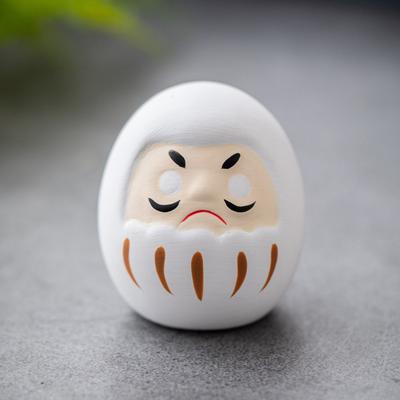 Japanese Ceramic Daruma Doll Crafts Lucky Charm Fortune Ornament Landscape Home Decor Miniature Accessories Gifts