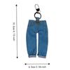 Creative Mini Denim Jeans Pen Holder Skirt Stationery Pouch Cute Keychain  Student