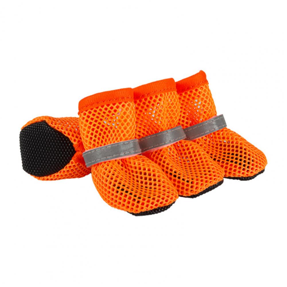 Summer Dog Shoes Dog Shoes with Fastener Tape Breathable Dog Shoes for Summer Outdoor Paw Protectors for Medium Dogs for Walking