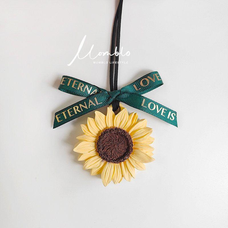 Sunflower Internet Celebrity Aromatherapy Pendant Decorative Car Sunflower pendant