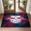 RB Leipzig Football Design Crystal Velvet Rug Soft Decorative Mat for Bedroom Entrance