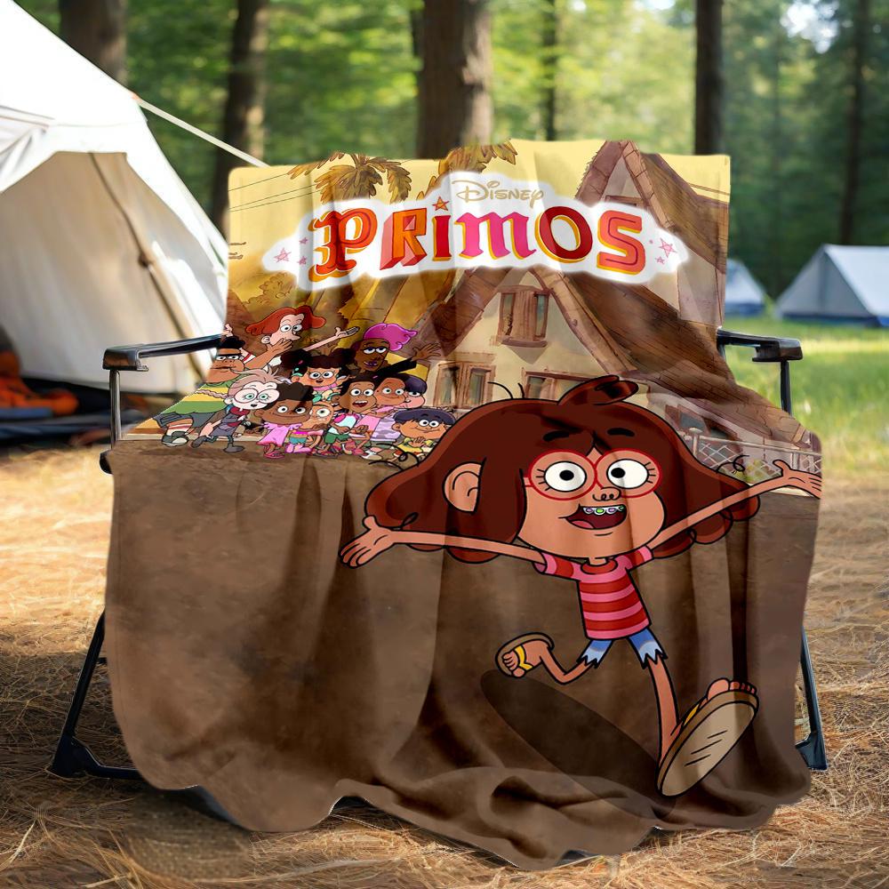 1pc, Disney Happy Primos Blanket Soft Throw for Friend, Perfect Gift, Living Room, Outdoor Blankets, Travel