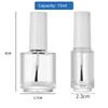 Factory Direct Sales In Stock Nail Polish Bottle Empty Glass Bottle Brush with Lid Nail Polish Sub-Packaging Blush Glue Medicine Bottle Lot