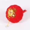 Portable Round Plush Red Lantern With Lanyard Chinese New Year Spring Festive Holiday Decoration