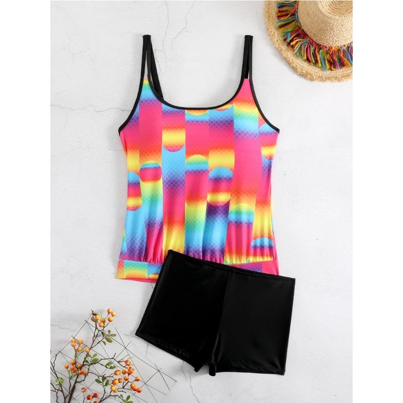2 Pcs/set Women Bikini Set Sexy Deep V-neck  Backless Solid Swimsuit  High Waist Split Bathing Suit  Ladies Beach Suit