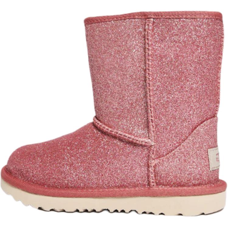 UGG Classic Short Ii Glitter Boot Comfortable Simple Soft Non-Slip Warm Kids Boots Kids Boots Pink 1111852T-PINK 22