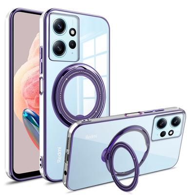 Plating TPU Magnetic Ring Magsafe Case For Xiaomi Redmi Note 12 12S Note12 Pro Wireless Charging Cover Poco X3 NFC X4 X5 X6 F5