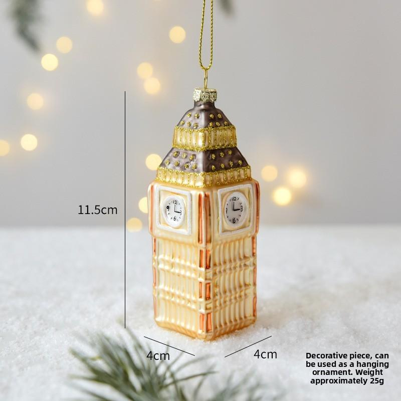Joymerry Christmas Glass Tree Ornaments Gift Box Set With Lighttransmitting Design For Holiday Decor