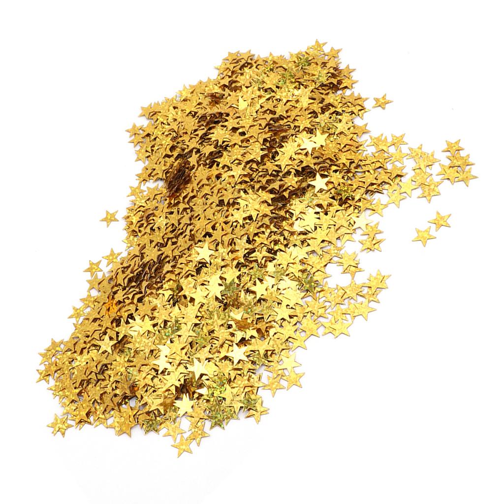 4000pcs 10mm PVC Star Table Confetti Sprinkles for Christmas Wedding Birthday Party Decoration