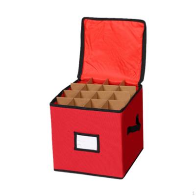 Christmas Ball Keeper with Two Zippers, Organizer for 64 Xmas Ornaments