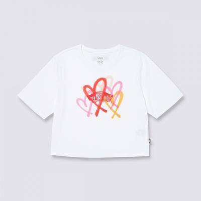[Vans X The Museum Visitor] Zkrácené tričko Big Hearts Vn000kafwht