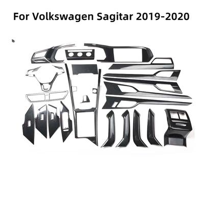 For Volkswagen Sagitar 2019 2020 Accessory Central Control Panel Door Handle Air Outlet Decoration Carbon Fiber Pattern ABS