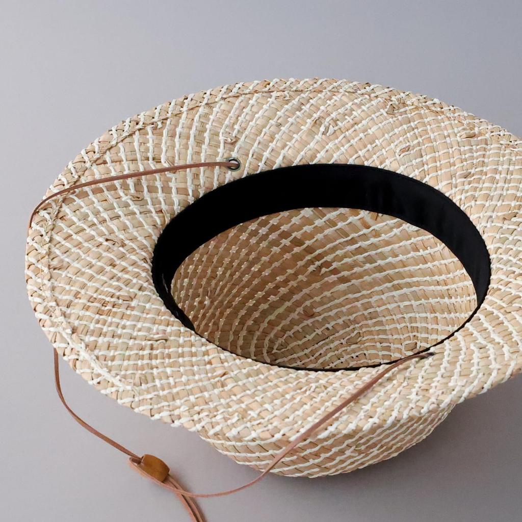 [Reck Hatter] Gama Blade Cancan Hat, Straw Hat, Hat, Straw Hat, Spring, Summer, Autumn, Men's GAMA BOATER HAT RH-215, Beige, M