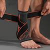 1Pair Pressurized Bandage Ankle Support Ankle Brace Protector Foot Strap Elastic Belt Fitness Sports Gym Badminton Accessory