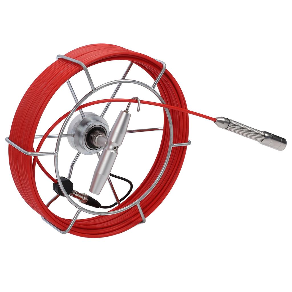 Sewer Inspection Camera 10in LCD Display IP68 23mm Probe Pipe Inspection Endoscope with 6Pcs LED Lights DVR Function