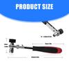 Ergonomic Soft Handle Ratchet Wrench with Double Head Designs 1/4Inch Socket Screwdriver for Precise Fastening Tasks