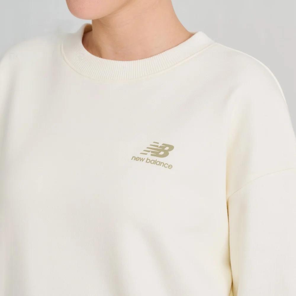 New Balance Sweatshirt Women's White (Unisex) Sweatshirts AWT33317 CIC