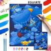 Oil Painting Kit Painting Aladdin Genie Magic Carpet Home Bedroom Wall Decor Gift