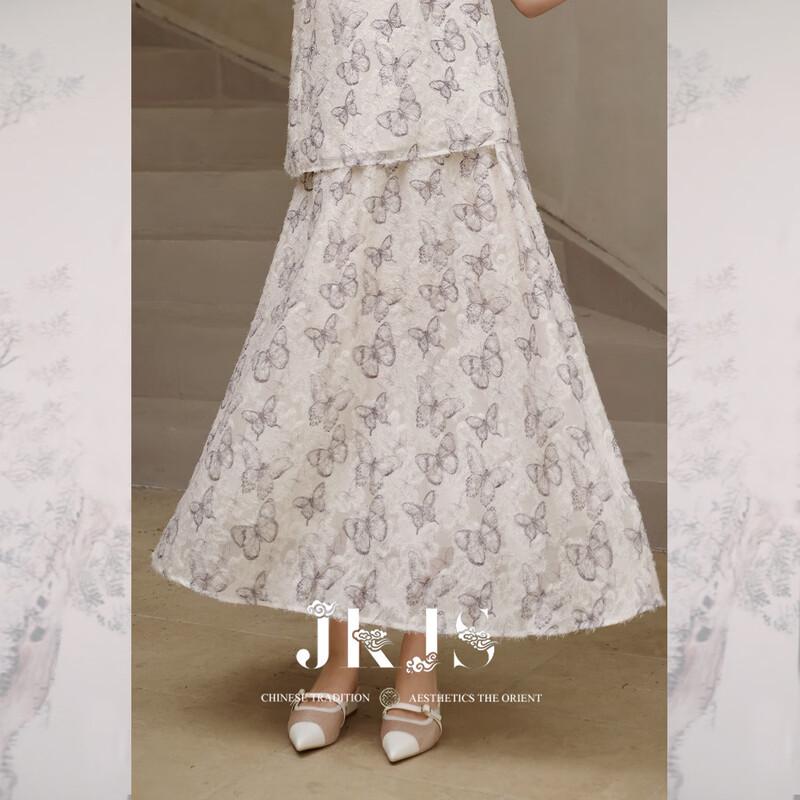 Women s New Chinese Style Chiffon Long Skirt S