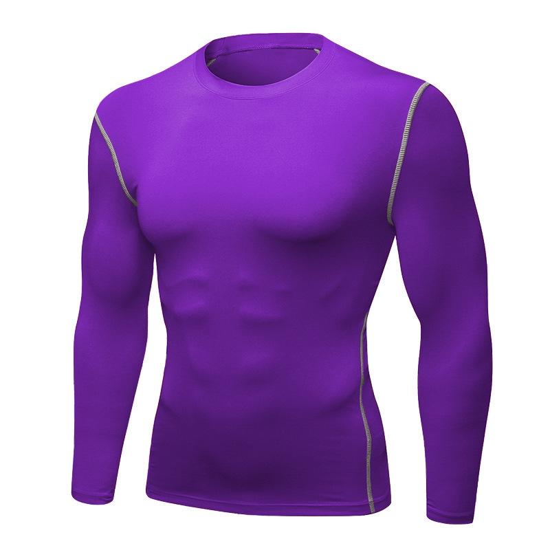Men's Compression Shirt: High Elasticity, Quick-Drying, Breathable Long Sleeve for Sports, Fitness & Basketball 