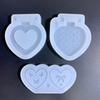 Foldable Phone Silicone Mold Epoxy Jewelry Mold for Resin Casting Keychain Photo Frame Home Decor Heart Pendant Mold