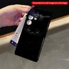 2DFlat Samsung phone case Black Cat Glowing Eyes Phone Case Applicable to Galaxy S23 S24 S25ULTRA S26 A12 A14 A15 A16 A54 A55