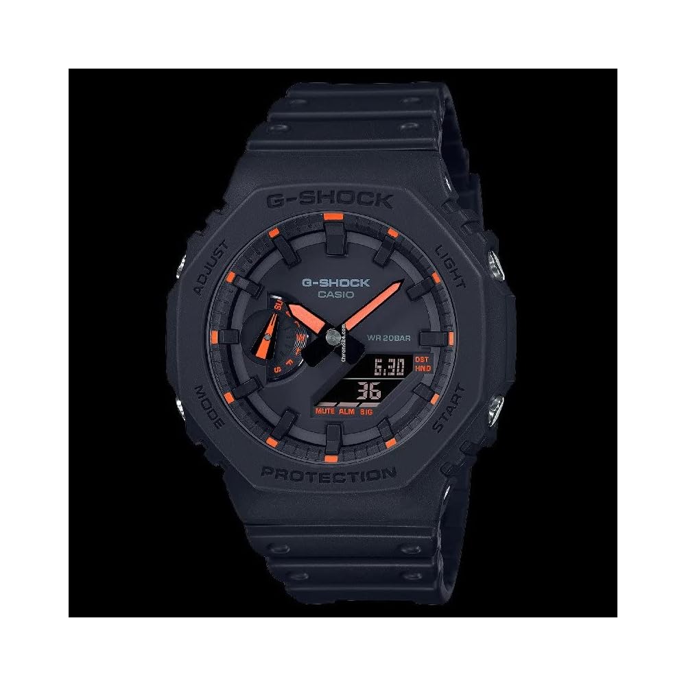 Casio G-Shock GA2100-1A4 Analog-Digital Watch Black Water Resistant Durable Design