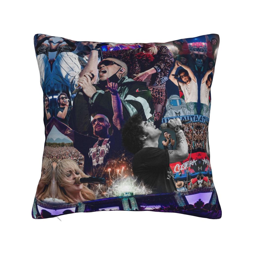 Bad Album Cute Pattern Square Pillow Covers Polyester Room Bunny Cushion Cover Creative Home Decoration Pillow Cover 45*45