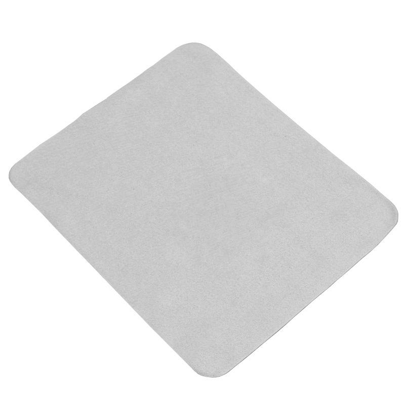 

Салфетка из замшевой микрофибры для протирки очков и телефона - серо-коричневый кофейный, мягкий двухсторонний бархат, шелк Sea Island 17.5cm x 14.5cm светло-серый