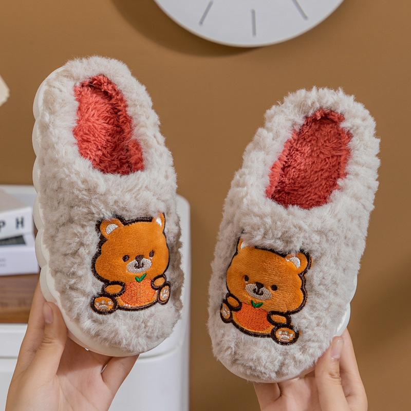 Pantuflas Child Slippers Winter New Cartoon Comfortable Girl Shoe Anti Slip Warm Home Cotton Shoe Cute Boys Shoe Slippers Woman