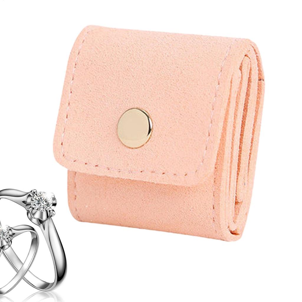 Foldable Travel Jewelry Organizer Outdoor Necklace Organizing Holder Trendy Divided Case With Buckle For Airplane Beach Vacation