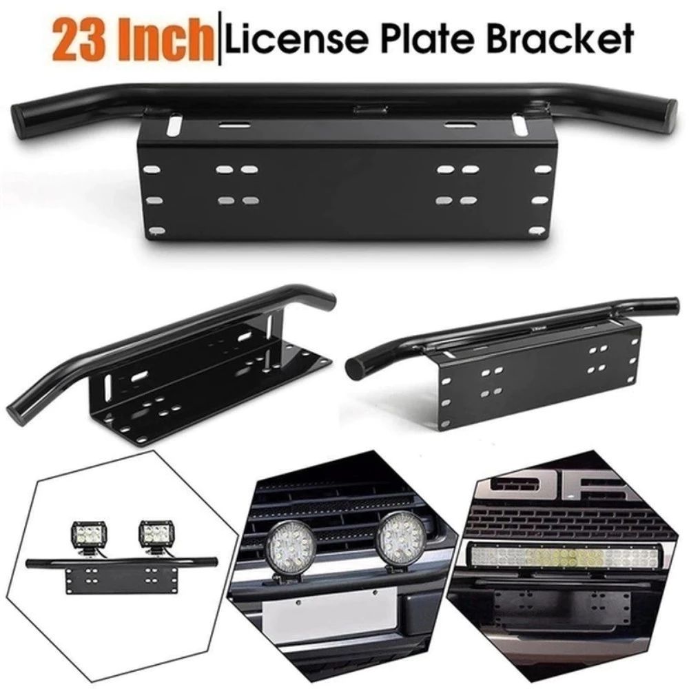 Glossy Surface License Plate Frame Anticorrosion Car License Plate Bracket  Universal