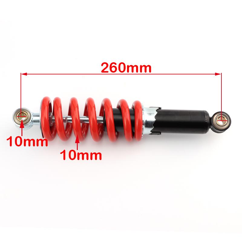 250mm260mm270mm front and rear shock absorber suspension spring For 50cc 70cc 90 110cc 125cc ATV Go Kart Buggy Pitbike Dirt Bike