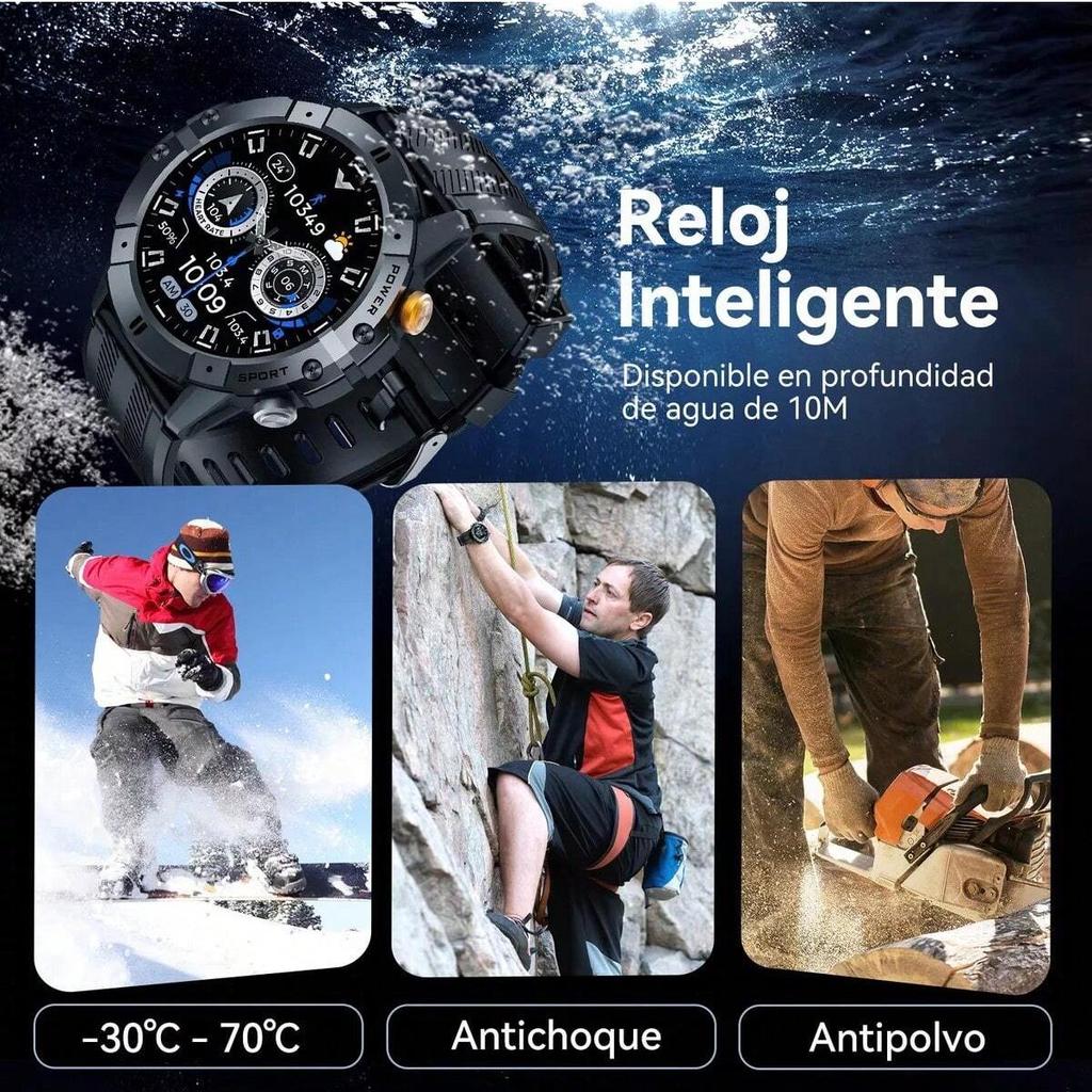 Cubot C29 Smartwatch 1.52-inch 1ATM Waterproof Sport Watch for Men 410mAh Battery, Bluetooth Call, Heart Rate&24H Health Monitor