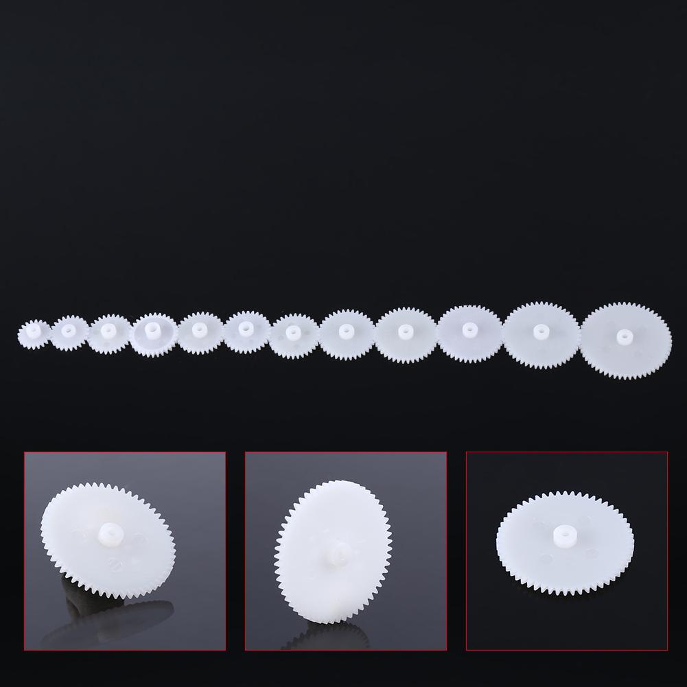 12 Piece Plastic Gear Set Motor Gear Set Assembly for Robots Toy Cars Cars . Made of high quality plastic, portable and  , great