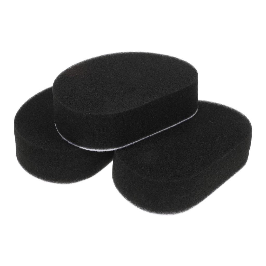 FUNOMOCYA 3pcs Tire Brush Sponge Interior Car Sponge Replacement Tire Polishing Applicator Car