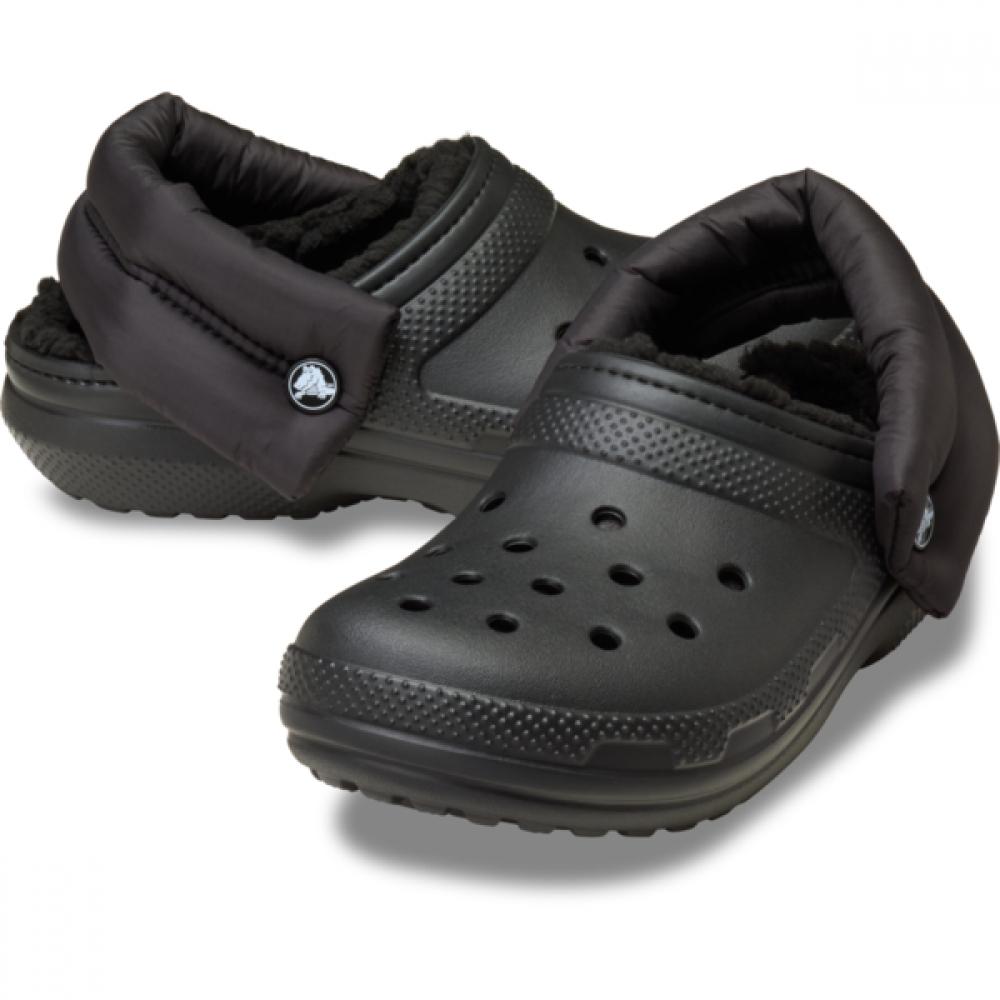 Crocs Classic Puff Strap Lined Clog 211979 001 211979001 (black)/M10W12(280mm)