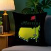 Masters Golf Printing Pillow Case Home Doublesided Printing Short Plush Colorfast Microfiber Cushion Cover