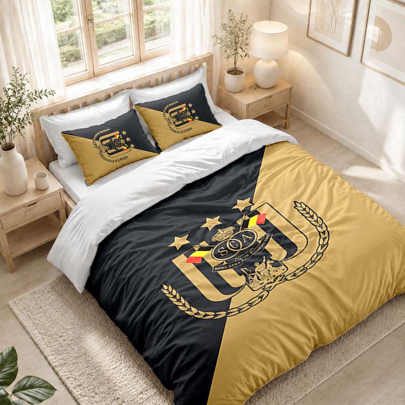 Bedding Set 1 Duvet Cover 2 Pillowcases Anderlecht FC Print Bedroom Home Decoration