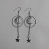 Star and Moon Long Chain Pendant Earrings – Exquisite, Delicate Gift