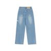 New MLB New York Yankees Jeans Women's Sky Blue 3FDPB0751-50BLL